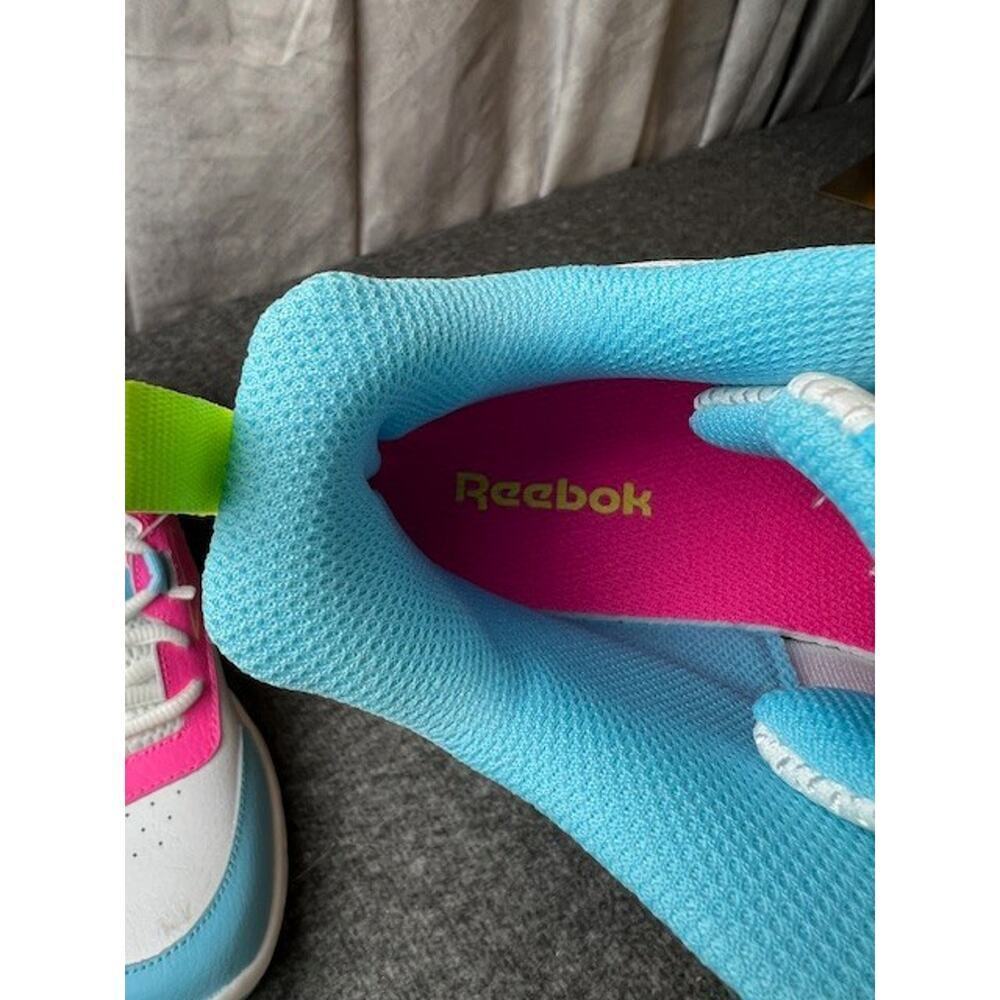 Reebok More Buckets Kids Girls Size 5 Multicolor Athletic Lace Up Ankle Sneakers - Picture 7 of 8